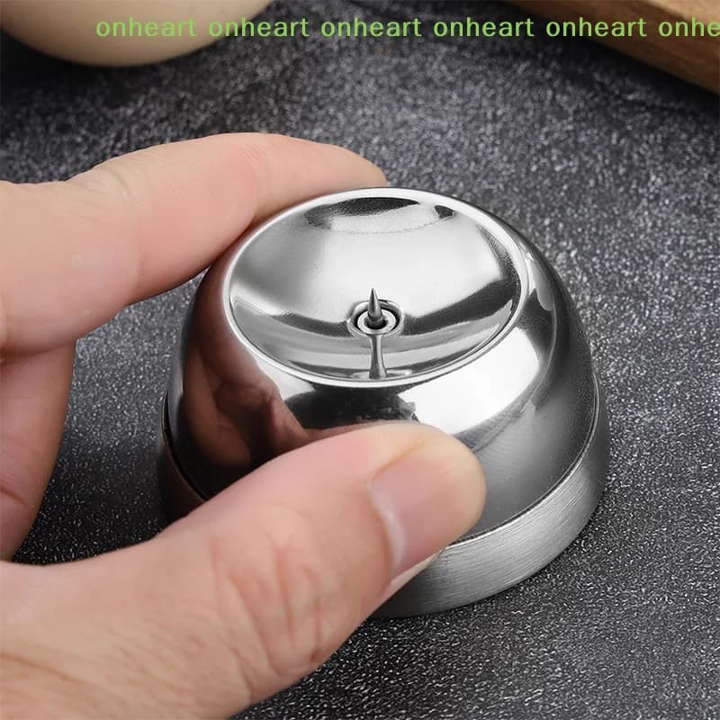 [C]Egg Piercer For Eggs Stainless Steel Needle Egg Punch Eggs Stainless Steel Needle Eggs Hole Puncher For Easy Peeling