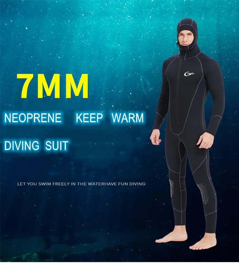 7MM Neoprene adults keep all body warm Snorkeling panties with hood Scuba surf diving hunting swim underwater fishing underwater muta