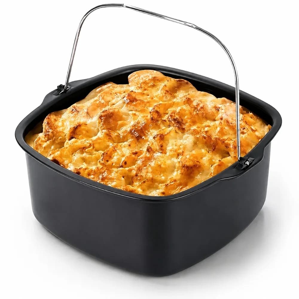 Lightweight Air Fryer Baking Pan Nonstick Heat Resistant Iron Plate Pizza Cake Mold Oven Sheet Kitchen Accessories Tool
