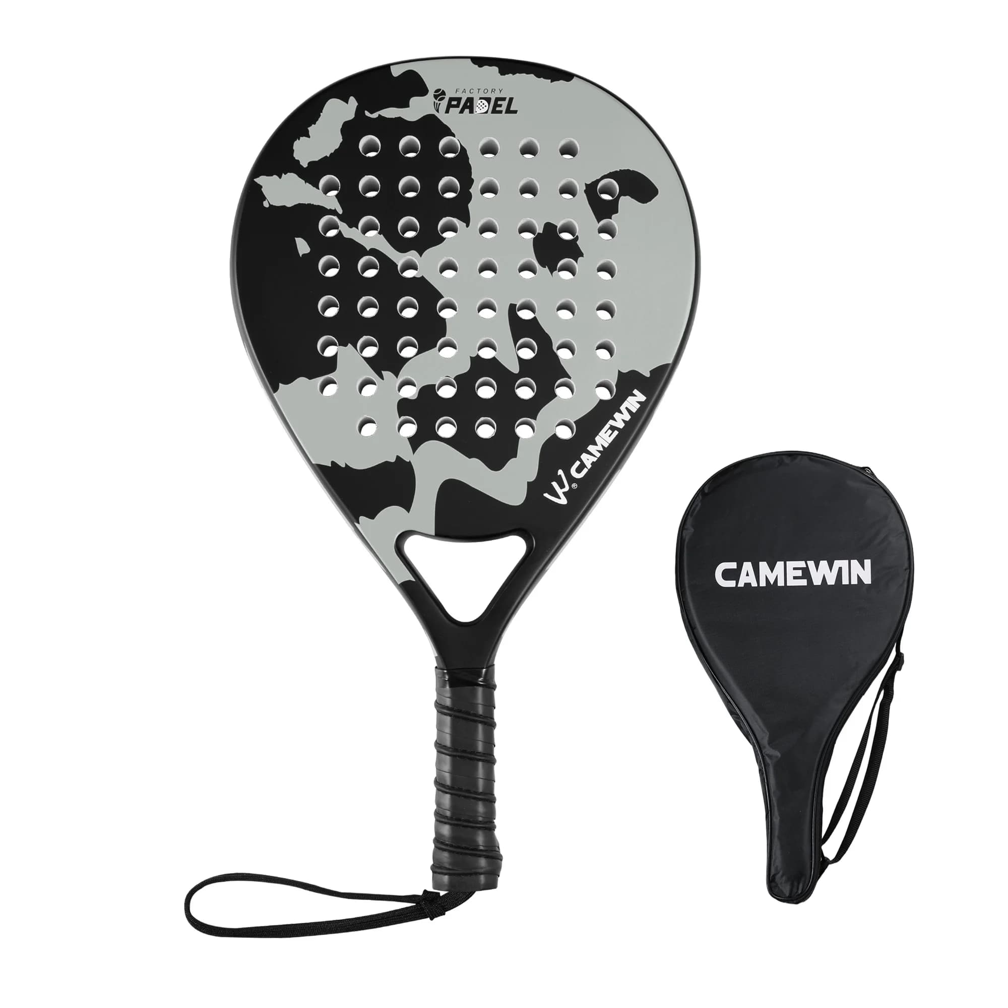 Paddle racks in Carbon Camewin + Tennis racks Read - Foam Eva Memory, Potent Impact and Control
