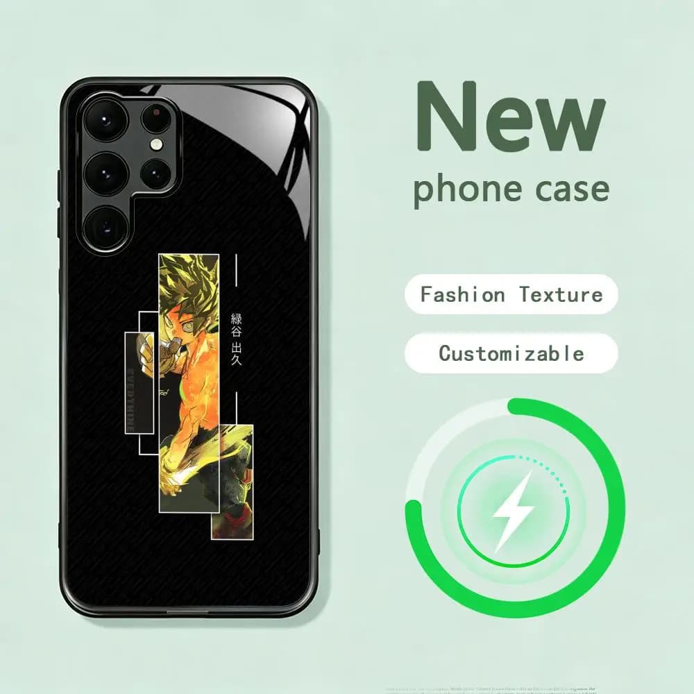 My Hero Academia High-end Phone Case For Samsung S26 S25 S24 S23 S22 S21 S20 Plus Ultra Note20 Glass Magnetic Case