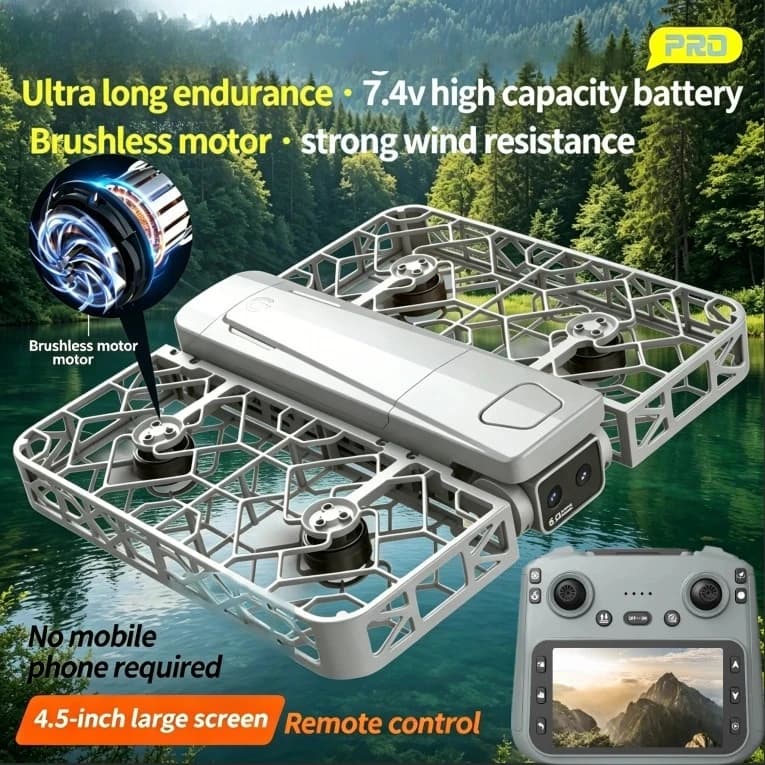 Original S161 MAX Brushless Drone Foldable RC Quadcopter with Gesture Photo Video Recording Humanoid Tracking Headless Mode