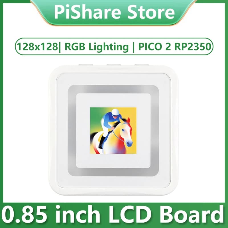 Scheda di sviluppo Raspberry Pi Pico 2 RP2350 con display LCD da 0,85 pollici, illuminazione RGB, 128×128, dual-core, dual architettura