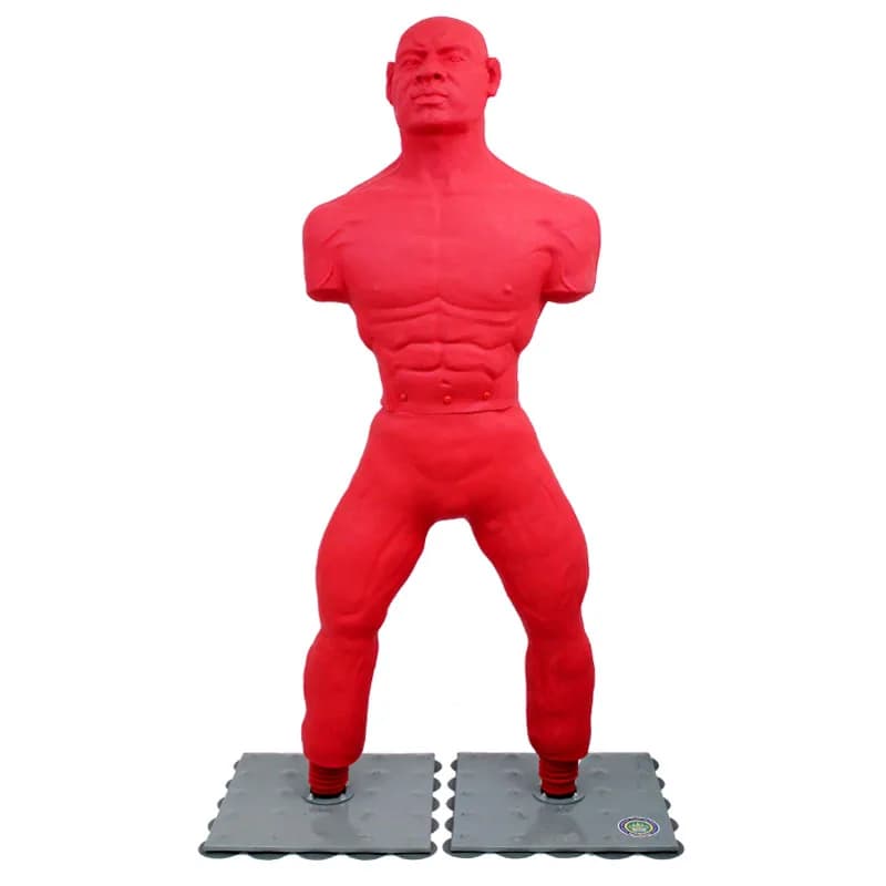 Red Color MMA Boxing Dummy Silastic Human Figure Punching Bag standing Punching Sandbags for Martial Arts