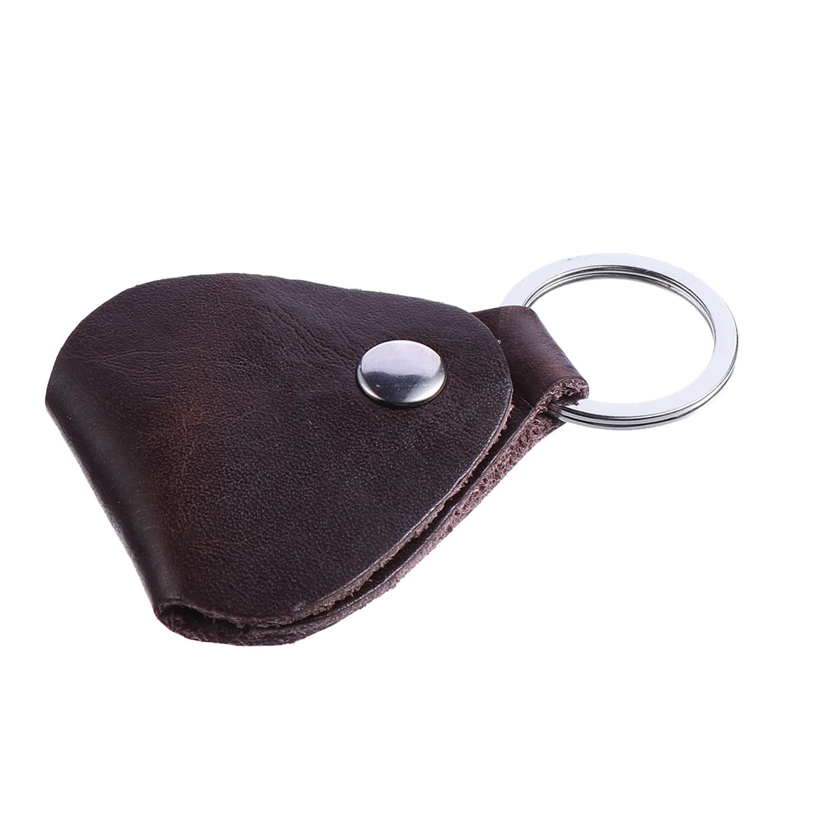 Set di 1 plettro per chitarra con portachiavi, in acciaio inossidabile premium indeformabile, per chitarra, basso, ukulele, con supporto e custodia inclusi, idea regalo