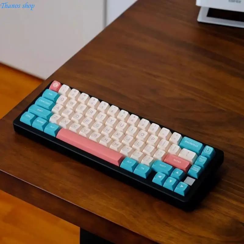 160PCS Mechanical Keyboards Keycaps, Two-color Injections Keycap Set for 61 64 68 80 84 96 980 104 108 Keyboard X37A
