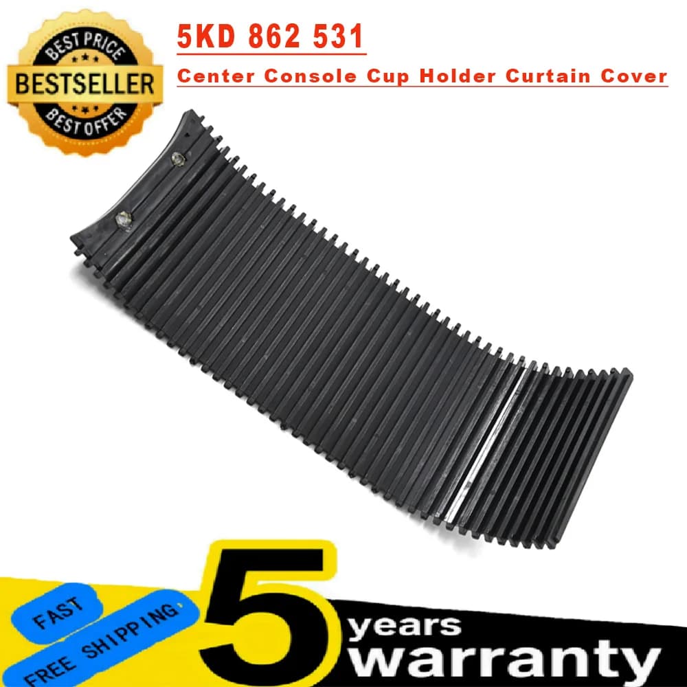 5KD 862 531 1KD 862 531 coperchio della tenda del supporto della tazza della bevanda dell'otturatore nero per Jetta 2006-2011 EOS MK5 Golf MK6 Scirocco 5 kd86253