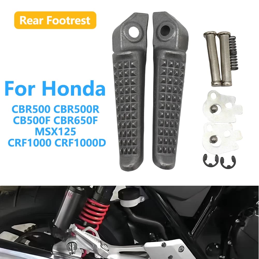 Pedane posteriori Pedane Passeggero Pedane Accessori Per Honda CBR500 CBR500R CB500F CBR650F MSX125 125 2014-2019 CRF1000