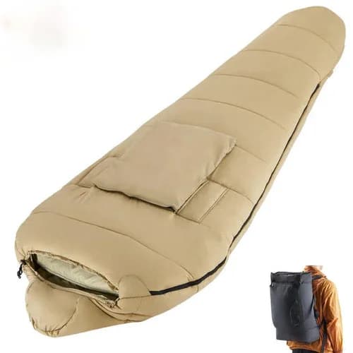 40D Ripstop Nylon Sleeping Bag, 3 Season, for Camping Hiking Outdoor Backpacking