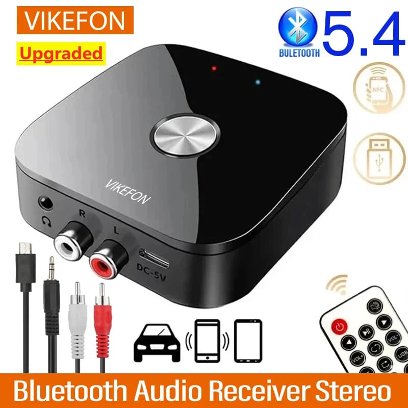 Bluetooth NFC AUX RCA 3.5 mm stereo wireless adapter USB Dongle HIFI remote control for speaker amplifier for car kit