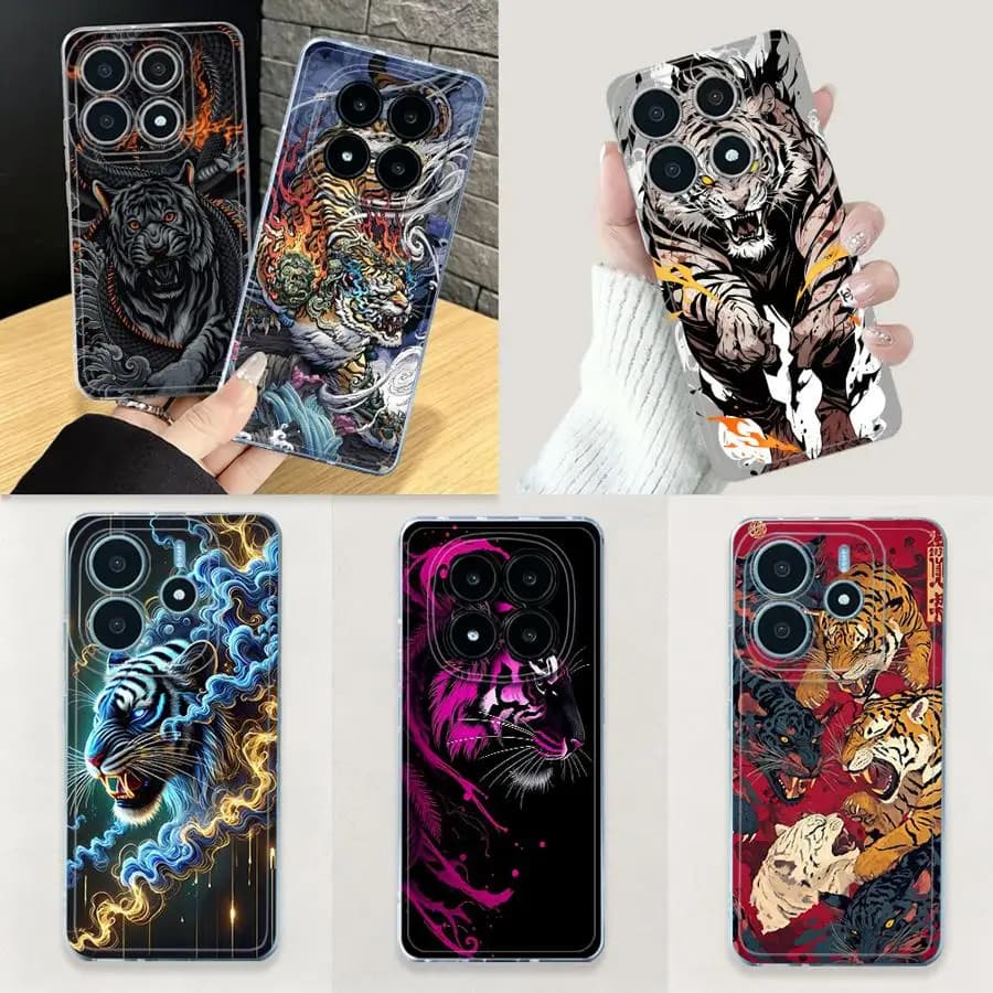 Dragon Tiger Down Case for Xiaomi Mi 17T 11T Pro 17T Pro 11 Lite Soft Phone Cover