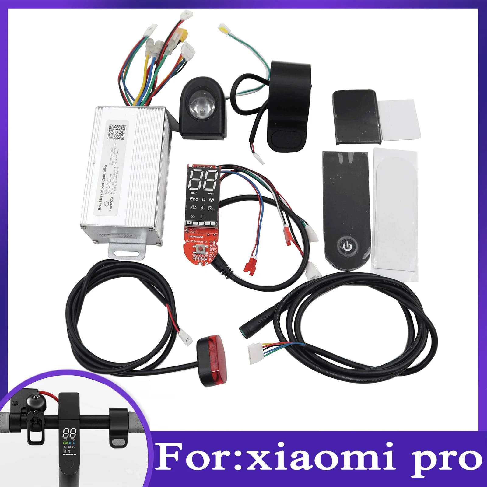 Per M365 Scooter Elettrico Motore Brushless LENZOD Controller 36V 350W Modulo di Controllo Parte di Ricambio