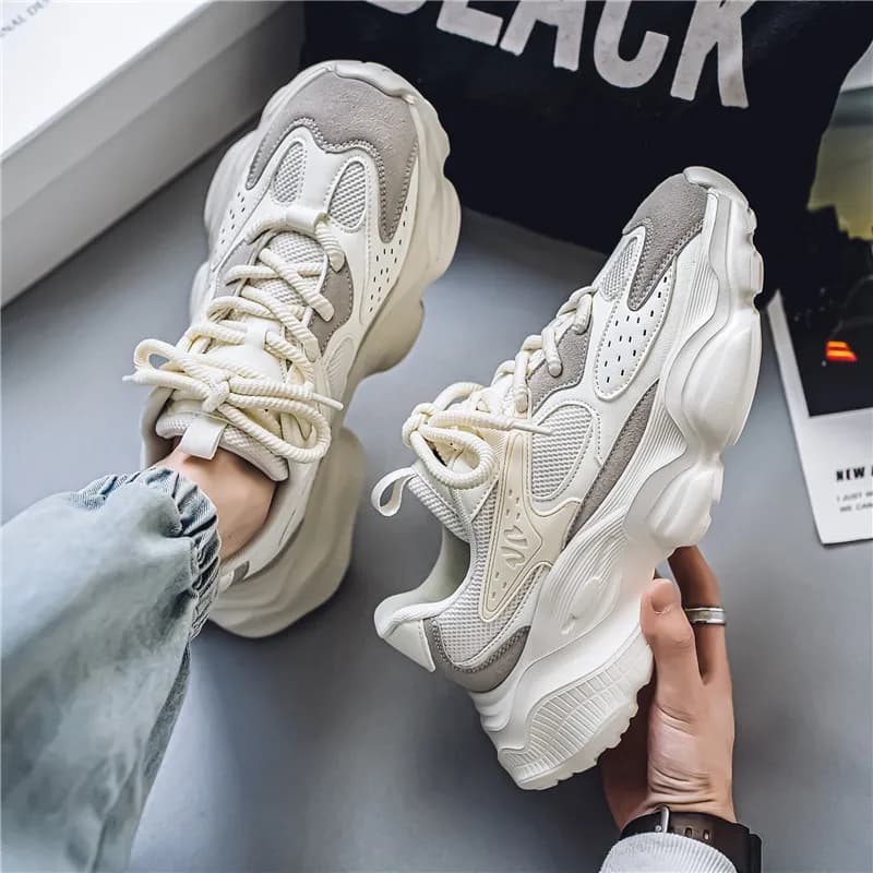 Fashionable wear-resistant casual men's casual sports shoes breathable outdoor soft soles with platform comfortable men's sneakers
