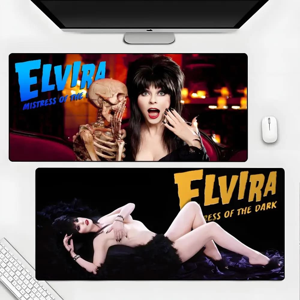 E-Elvira Mistress Of The Dark Mouse Pad Rubber Mat Laptop Xxl Mousepad Notebook Gamer Computer Table Gaming Accessories