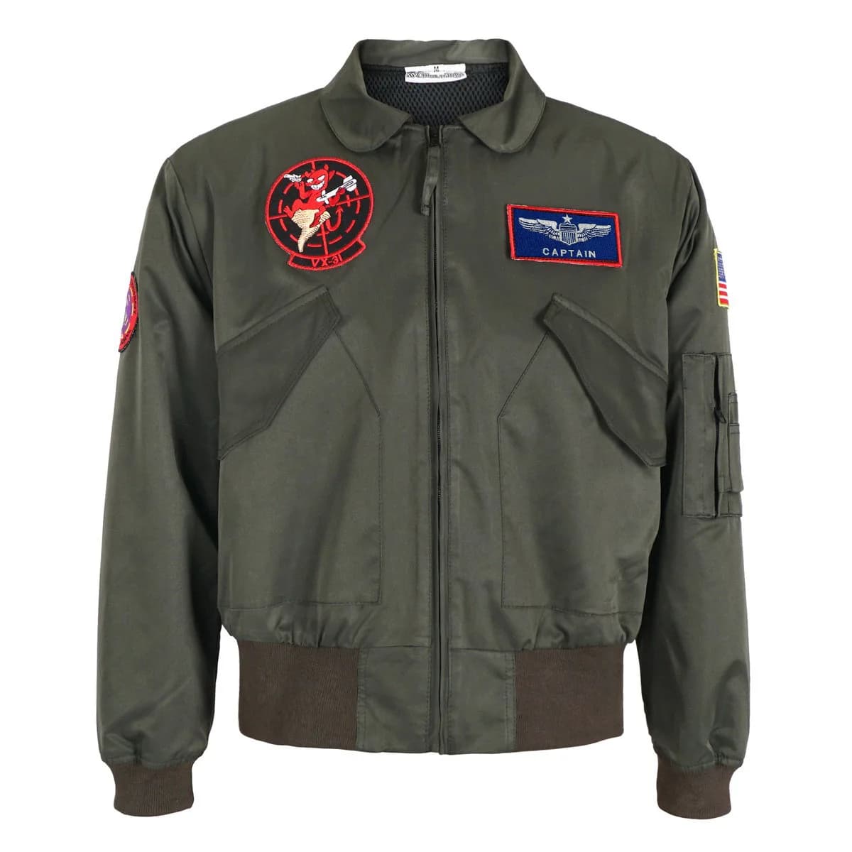 Giacca Top Gun Maverick Bomber Cosplay Giacca da pilota Giacca con cerniera