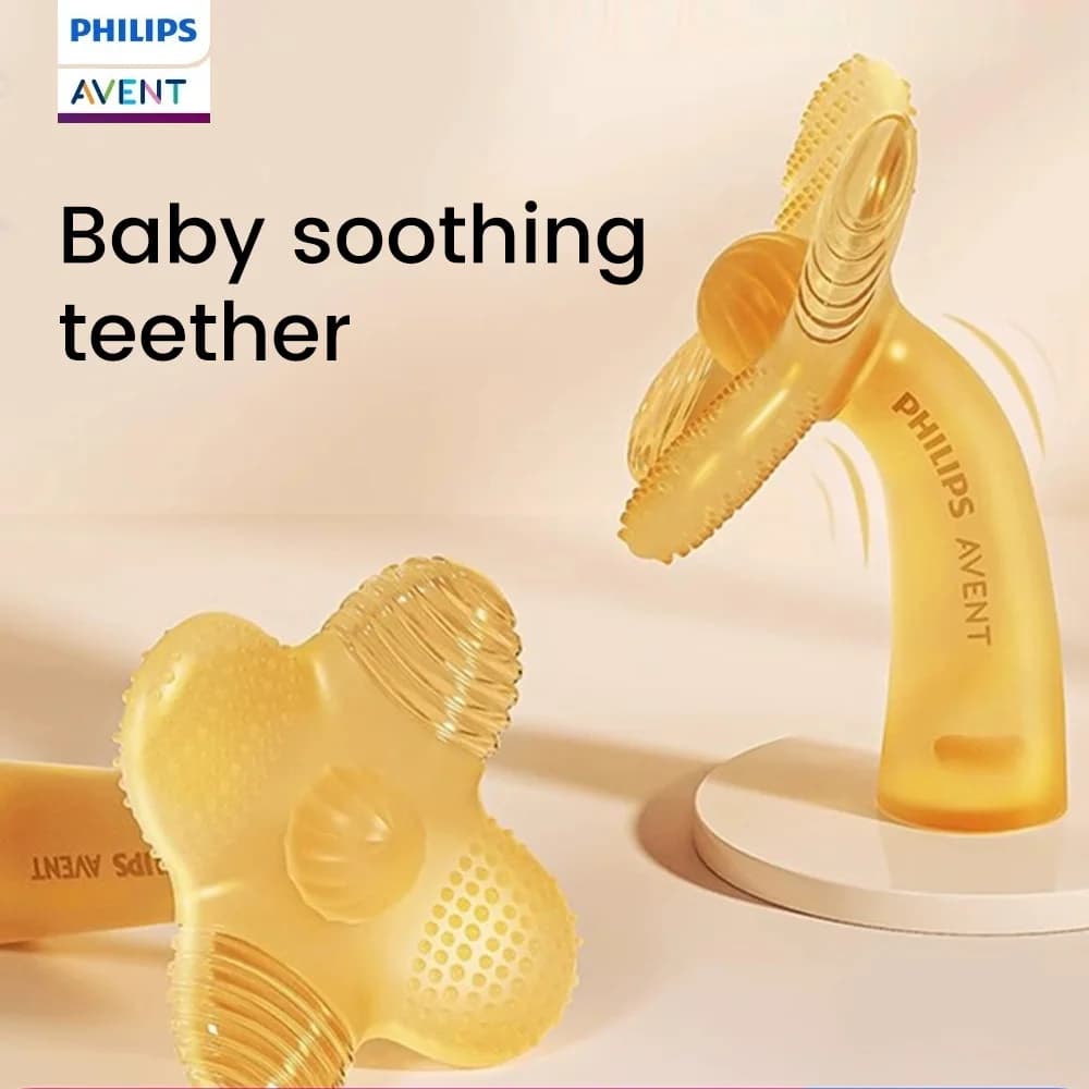 PHILIPS Avent BPA Free Silicone Massaggiagengive per bambini Anti Goccia Polso Mano Massaggiagengive Cura dei denti Gengive Accessori per bambini