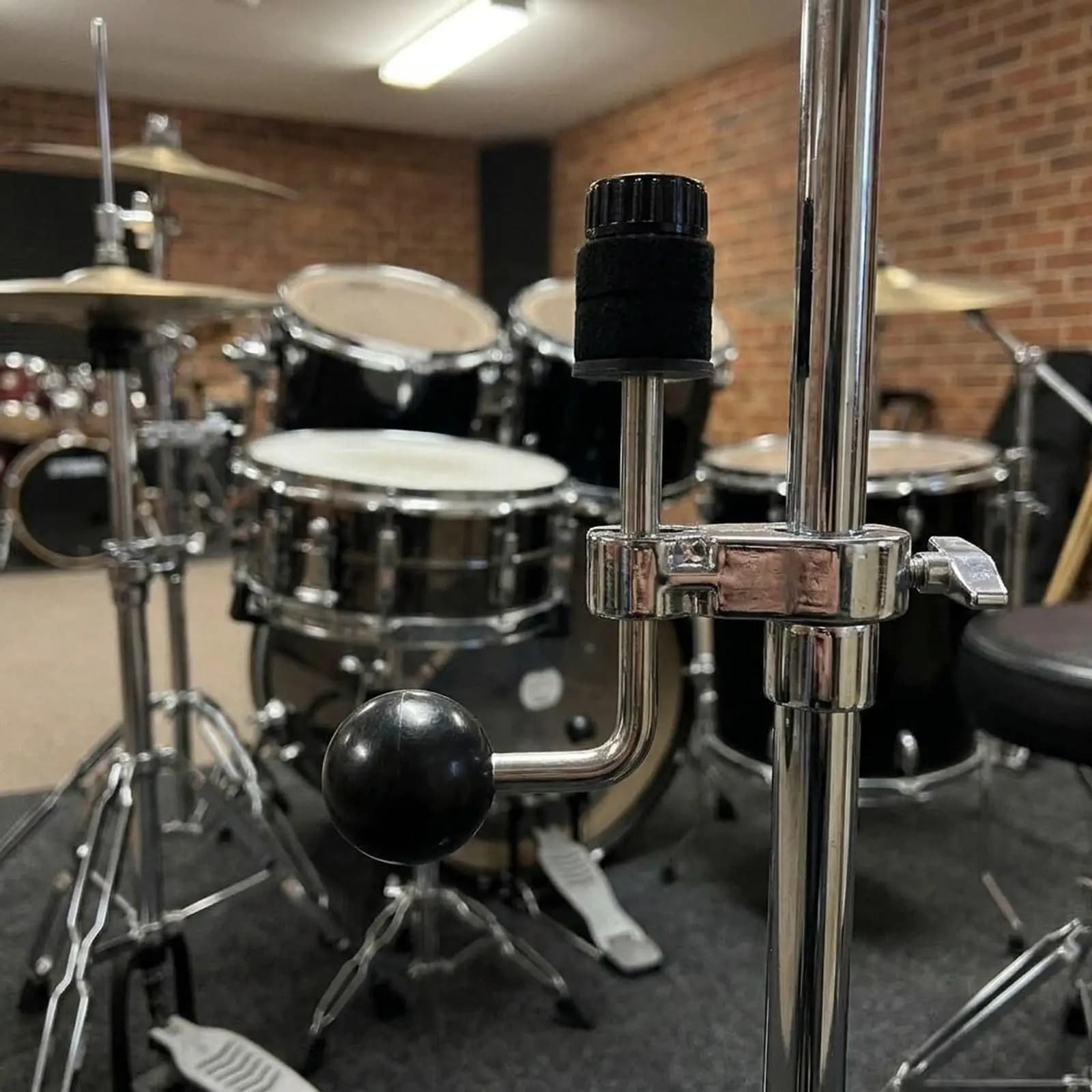 Cowbell L Rod Ball Drum Clamp Holder Adjustable Accessory for Drum Set Electronic Drum Pad