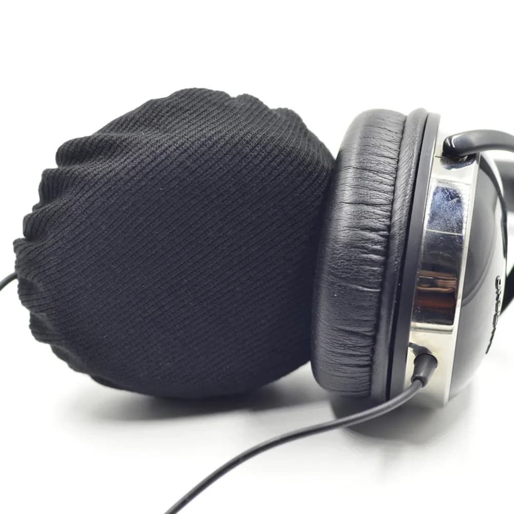 2 Pieces Elasticized Covers for Headphones, Fabric Washable Protector for Bearings, for Over-Ear Headphones from Aviation and Gaming