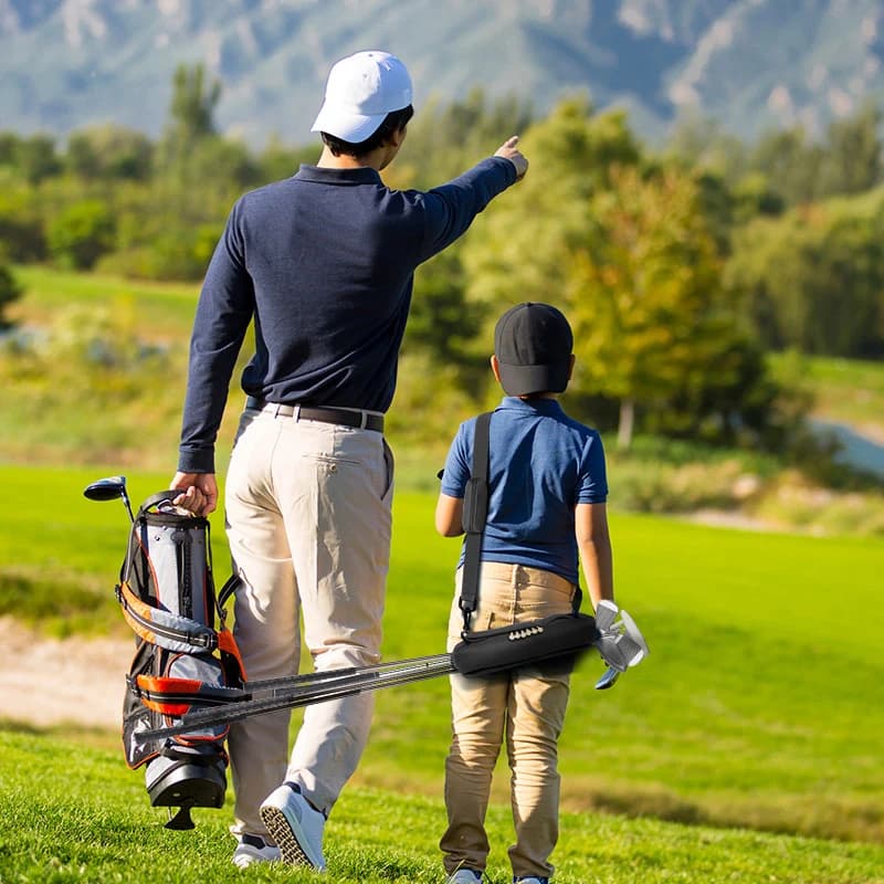 Borsa da golf mini leggera per golfisti con custodia per palline, portatile per campo pratica e allenamento