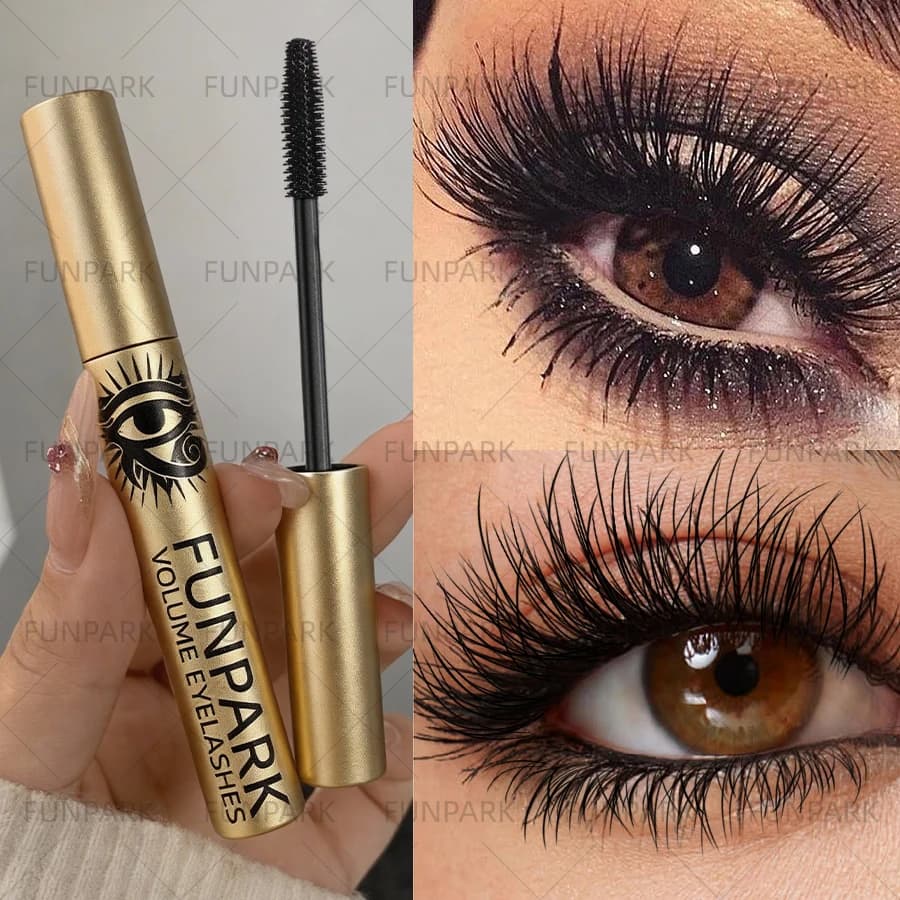 Stretching Mascara for Eyelashes, Black, with Brush for Extension Eyelashes, Makeup Gift, Long Duration, Cosmetic