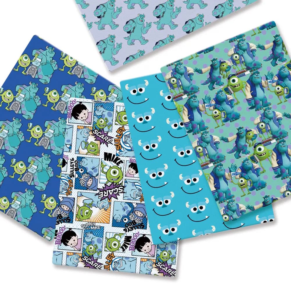 Tessuto Disney 140x50CM in Poliestere e Cotone, Tessuto Cartoon per Patchwork, Tessile per Casa, Cucito, Abiti per Bambole, Tende