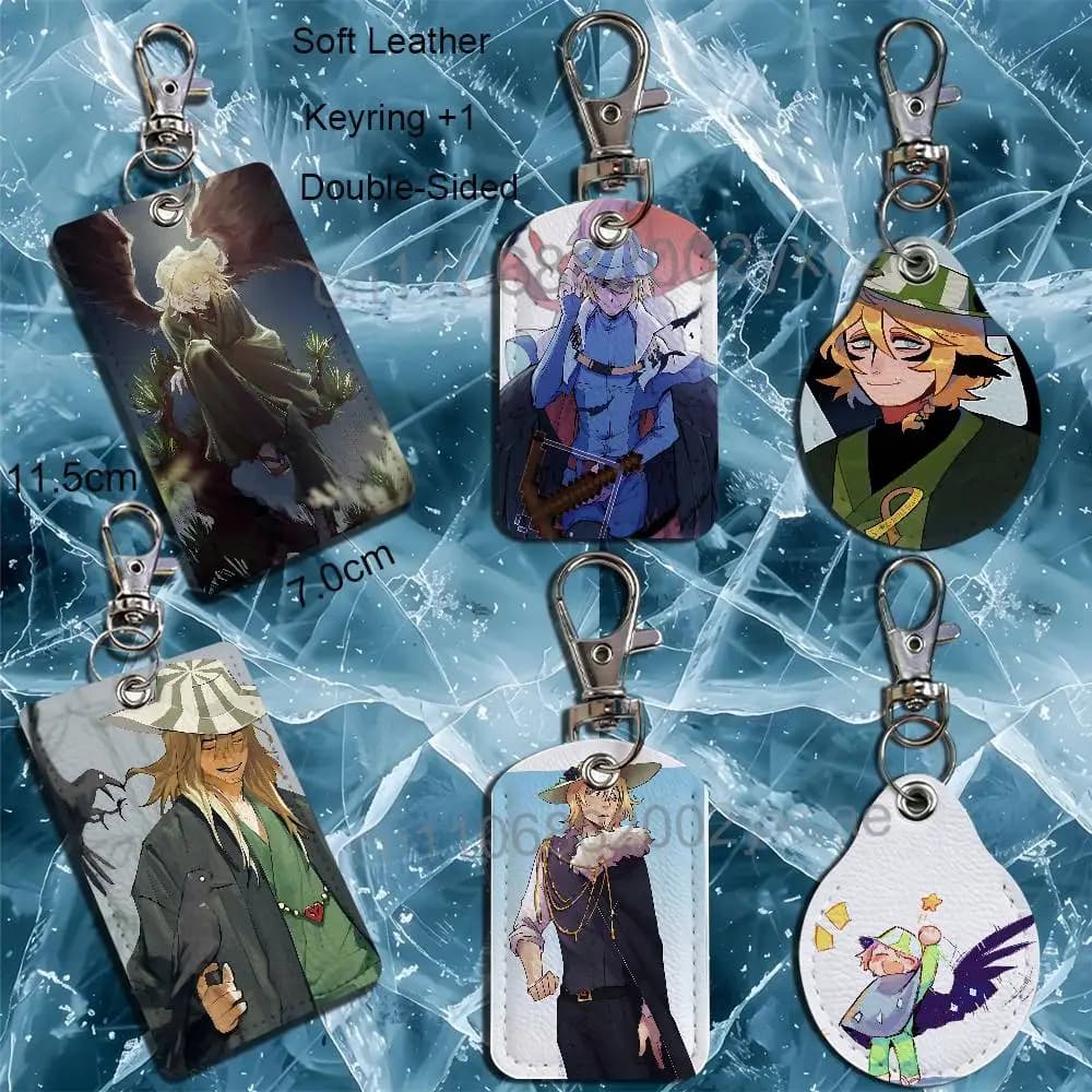 Infinite Survival Limitation Philza Cartoon Movie Singer Game Leather Card Holder Can Store Access Control ID Card Subway case