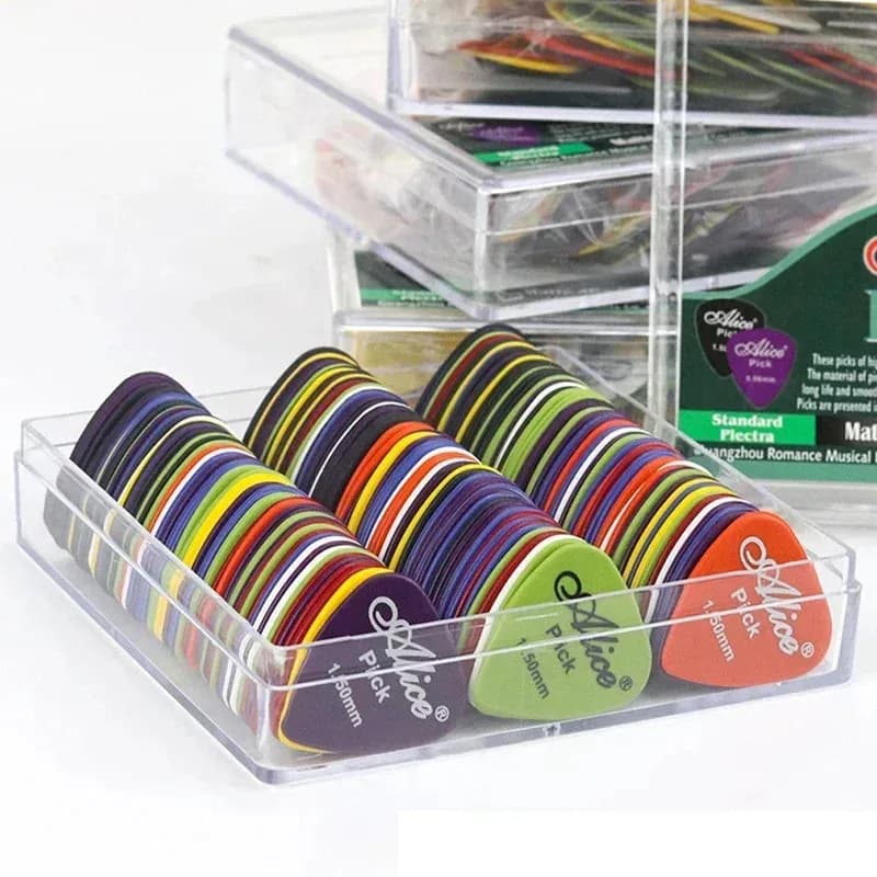 Set di 10/30/70 Plettri per Chitarra Acustica ed Elettrica, Accessori per Chitarra, Spessore 0,58 - 1,5 mm