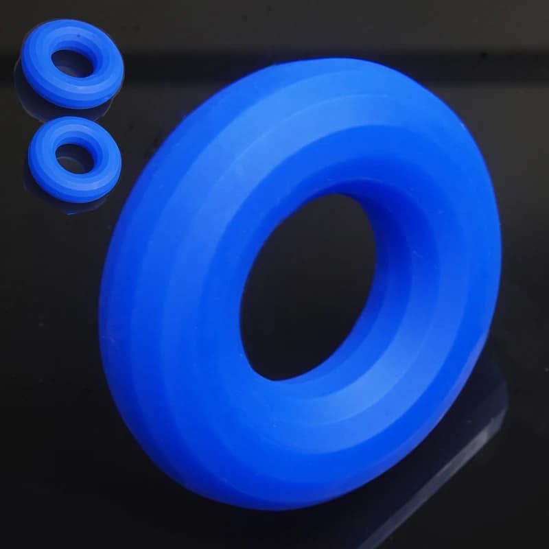 Anello per Pene in Silicone Spesso, Anello per Pene in Silicone Liquido, Anello per Testicoli ‌ Stretcher per scroto, giocattoli sessuali per uomo