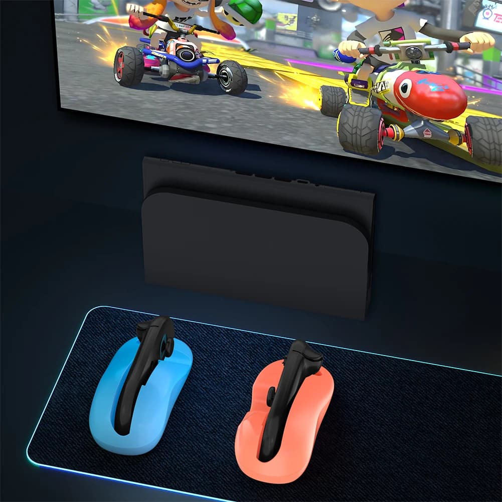 2 Pezzi Supporto Ergonomico per Controller Sinistro+Destro, Custodia per Impugnatura di Gioco per Nintendo Switch 2 Joy-Con