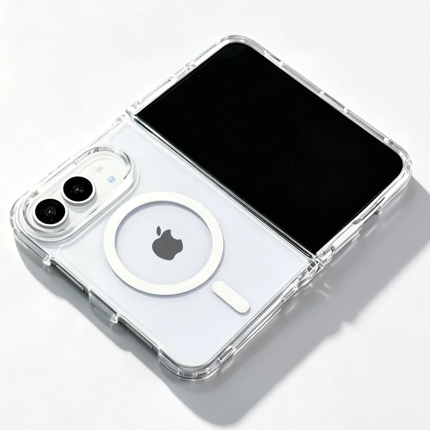 Transparent Acrylic for Magsafe Magnetic Wireless Charging Phone Case for IPhone Duo Hard PC Shockproof Back Cover