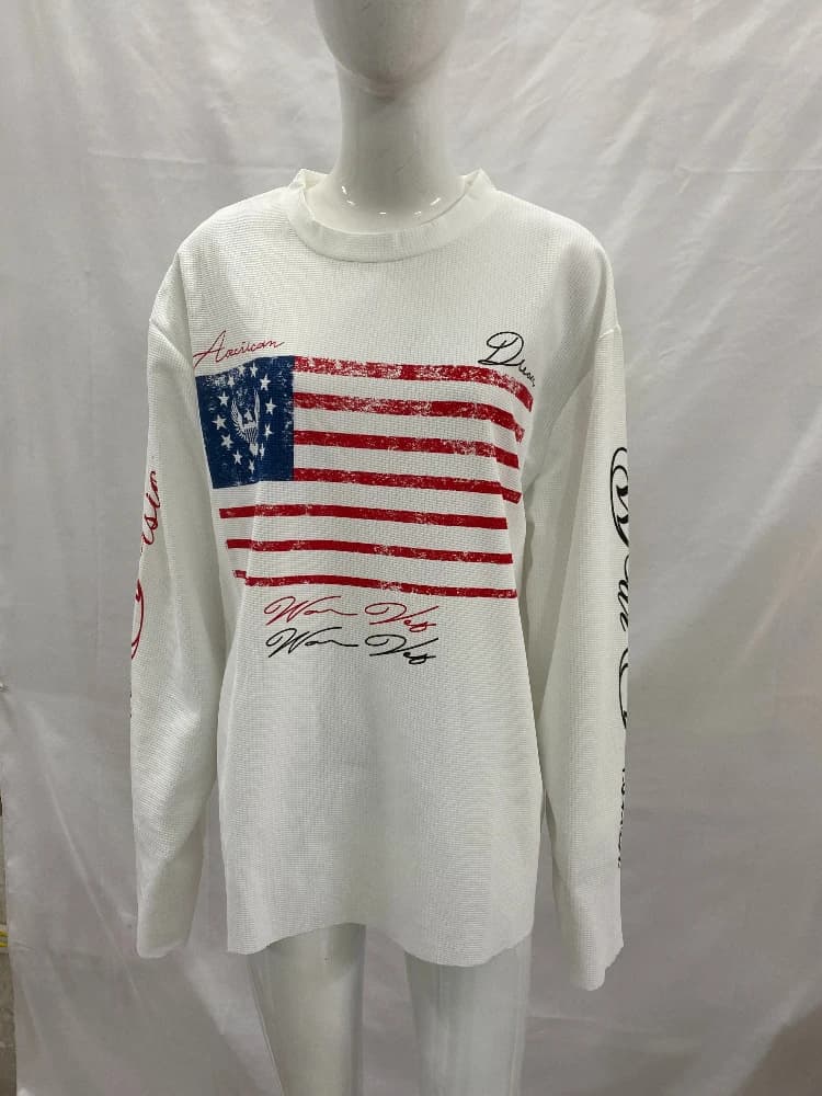 Nuova felpa con cappuccio da strada girocollo a maniche lunghe T-shirt ampia personalizzata lettera stampata abbigliamento ricamato ampio e versatile