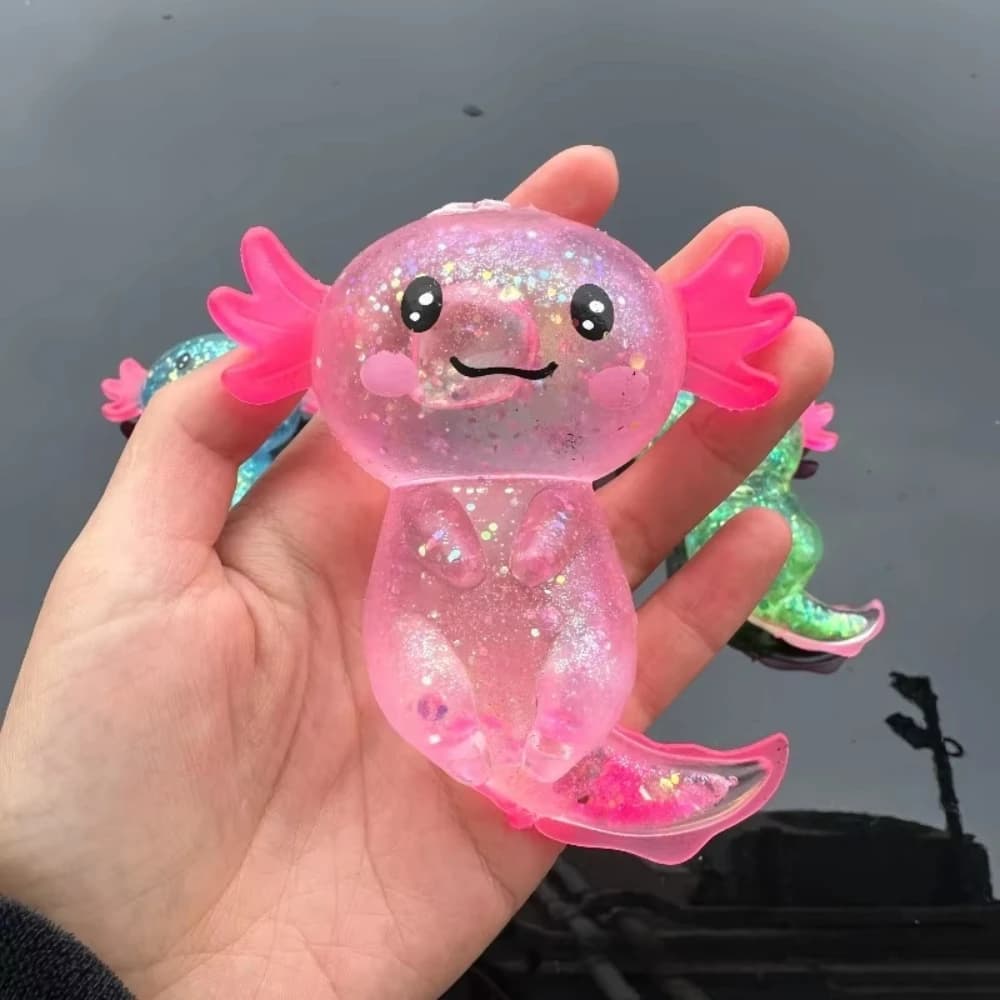 Salamandra Colorata in Maltose, Giocattoli Antistress Squishy, Axolotl Elastico Ripieno di Zucchero di Malto, Divertenti Giocattoli da Spremere, Articoli per Feste di Compleanno, Gadget per Feste