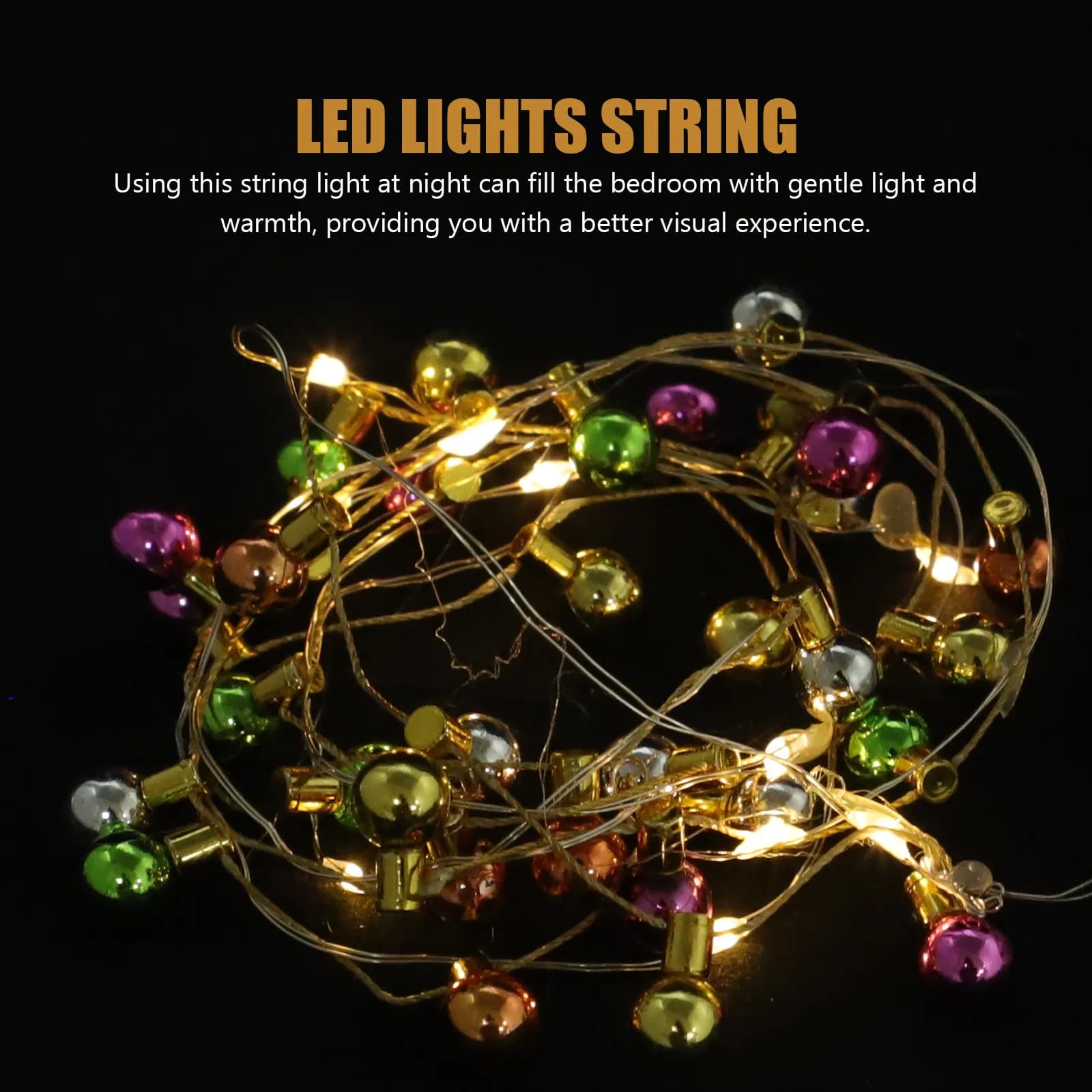 Mini Luci a Stringa LED, Adorabili Lampadine Piccole, Alimentate a Batteria, per Interni ed Esterni, Decorazioni Natalizie e per Feste in Camera da Letto
