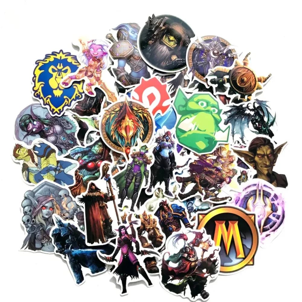 50 stickers for hot games Decor desktop Skateboard Refrigerator Bicycles Motorcycle Helmets Water Bottles Phone Notebook