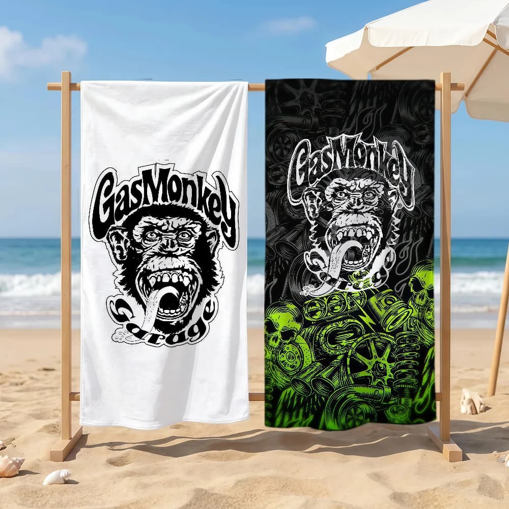 Cool G-Gas Monkey G-Garage Towel Sports Quick Dry Travel Camping Sandproof Soft Light Large Beach Towel
