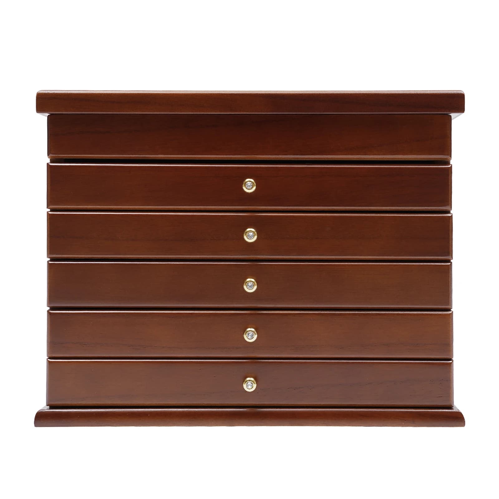 Portagioie a 6 livelli, organizer per gioielli in legno, custodia per gioielli in legno, adatto per donne, ragazze, anelli, collane
