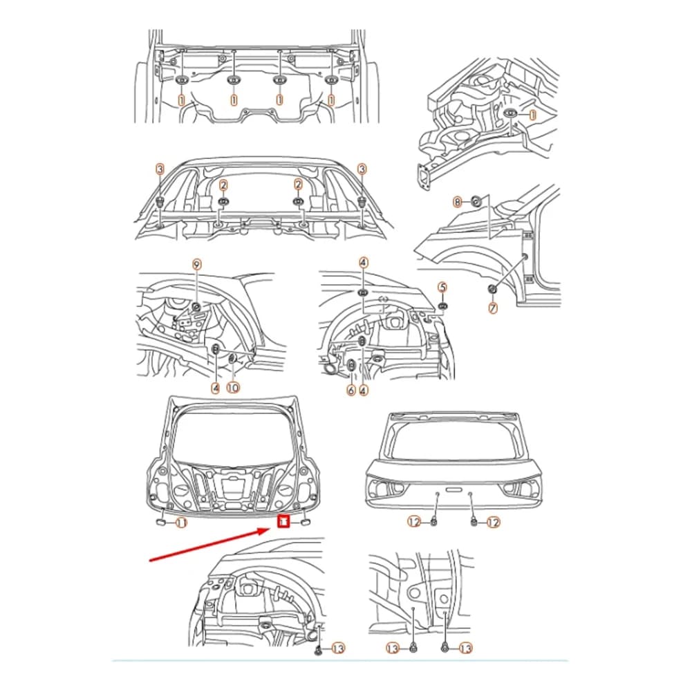 For Car Door Repair Car Door Block Cover Door Stopper Cover Door Blocking Cover Replacement Car Accessory For A6