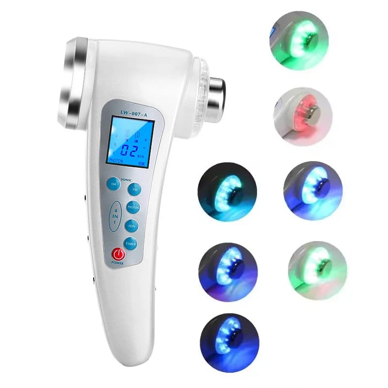 1Mhz 3Mhz Ultrasonic Face Skin Care Machine 7 Color LED Photon Beauty Tool Body Slimming Anti Cellulite Massager device
