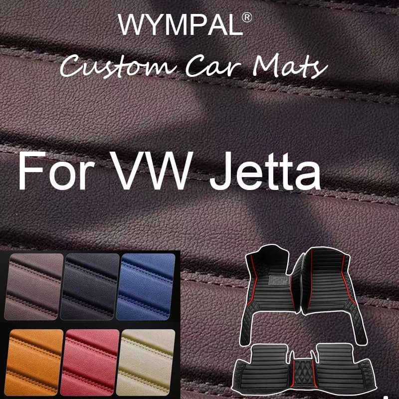 Luxury Car Floor Mats For VW VW Jetta Bora A4 1999~2004 Rug Carpet Auto Interior Parts Pad Luxury Leather Mat Car Accessories
