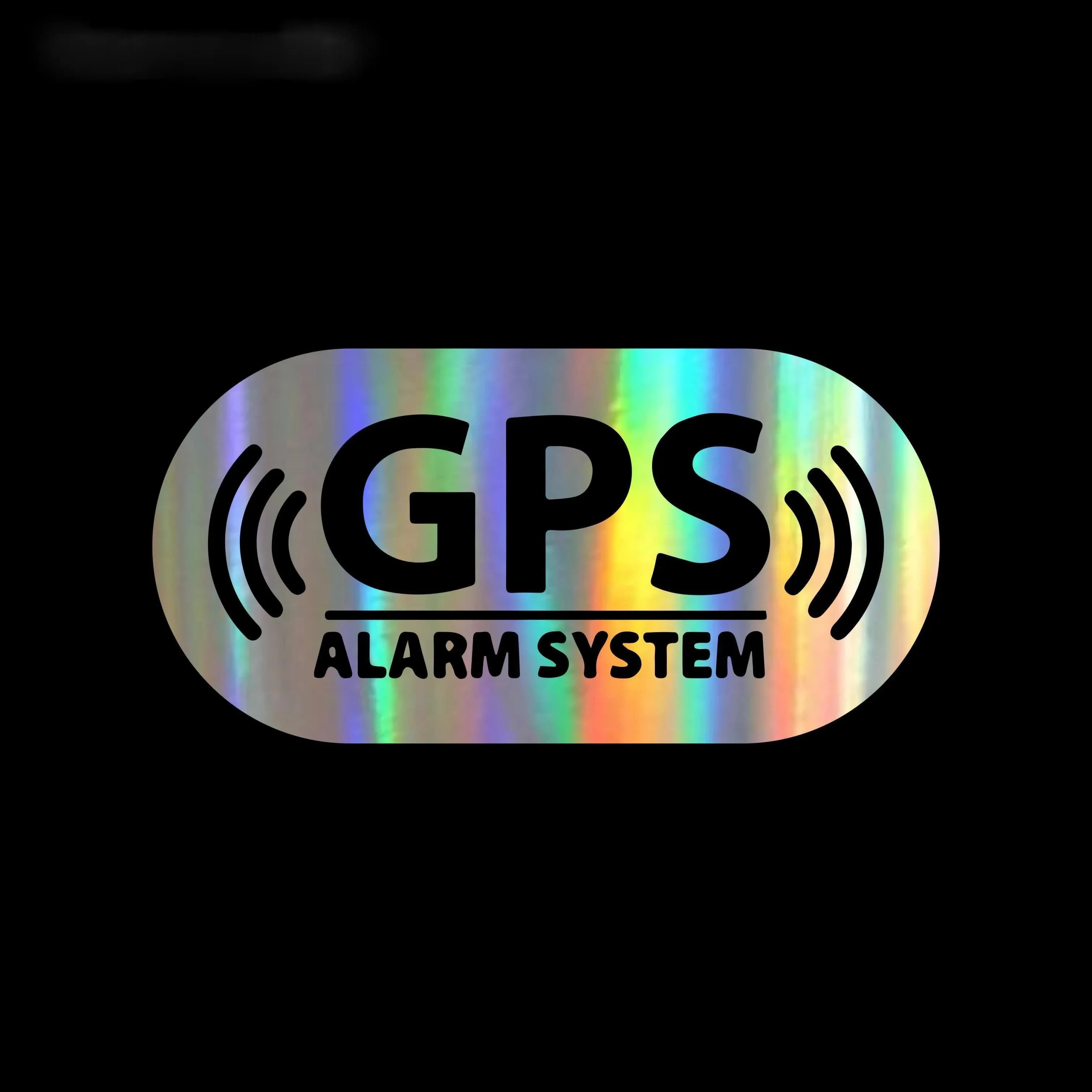 Per adesivi e decalcomanie per auto, paraurti con allarme GPS, per lo styling, porta, corpo, finestra, moto, vinile, 16 * 8 cm