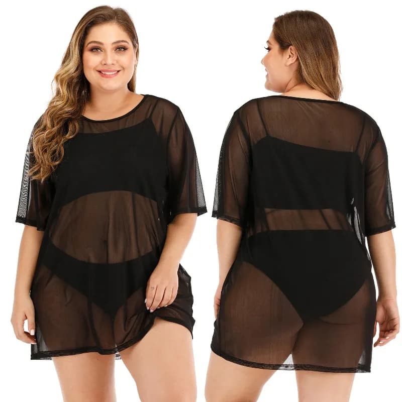 Abito da Spiaggia in Rete per Donna, Nuovo Vestito Estivo Sexy Stile Bikini