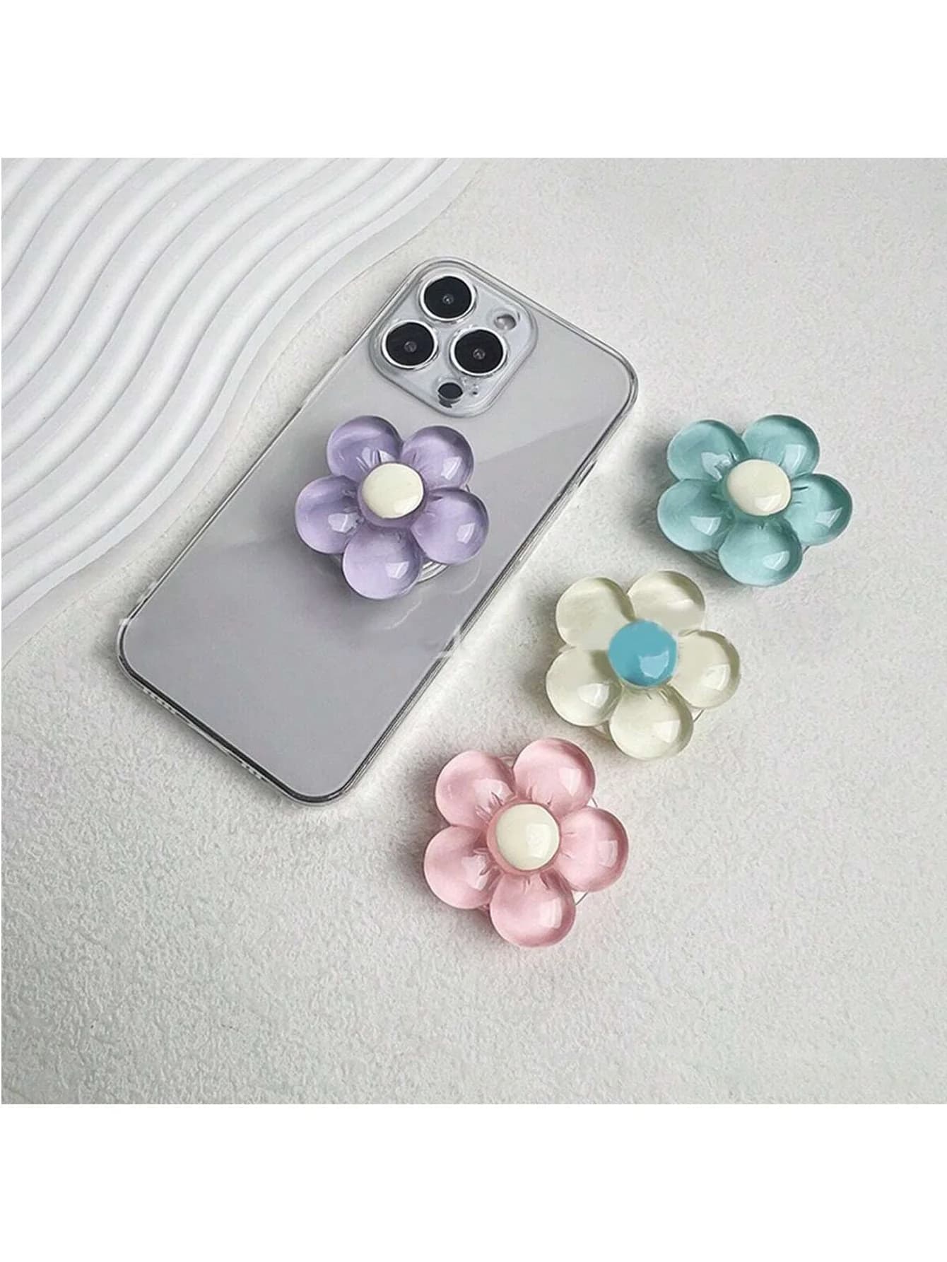 Supporto per airbag in cristallo trasparente, supporto da tavolo portatile retrattile per piccoli fiori freschi, 1 pezzo
