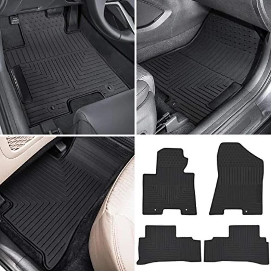Tappetini per Hyundai Tucson 2016-2021, in Gomma Resistente, Anteriori e Posteriori, Tappeto Auto su Misura per Tutte le Stagioni