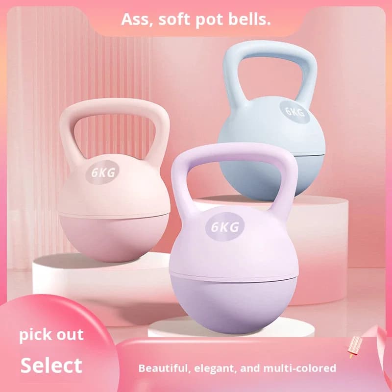 Kettlebell Regolabile in TPE Morbido Riempibile con Acqua, Unisex, per Modellare il Corpo, Sollevare i Glutei, Allenamento di Forza, Attrezzatura Fitness per Esercizi a Casa
