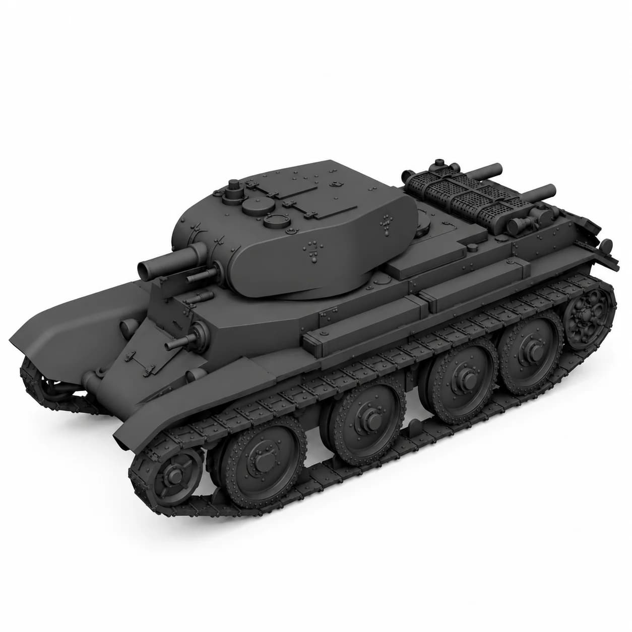 SSMODEL 1/72/ 1/100 1/144 1/200 Multi-Scale BT-7 prototype Soviet light tank Resin Model Kit TSS0153