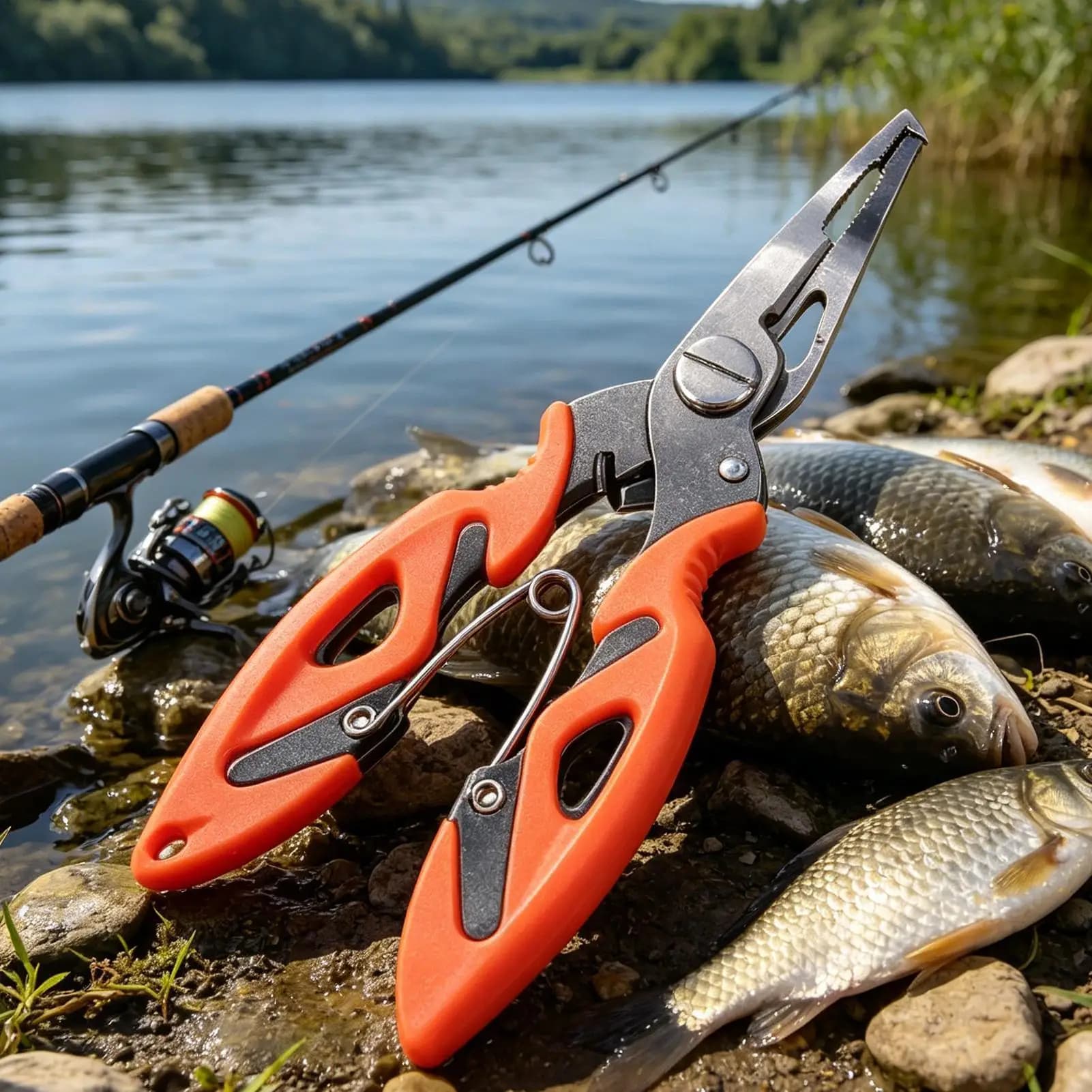 Pliers for Fishing Bent Nose Angling Lure Remover Fishing Lure Pliers for Freshwaters Offshore Surf Inshore Trolling Casting