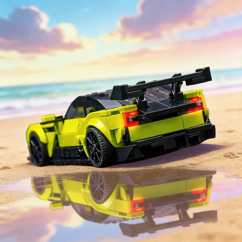 338 Pezzi MOC Aston Martin Vulcan City Champions, Set di Costruzioni Architettoniche, Regalo di Natale, Giocattoli Educativi per Bambini