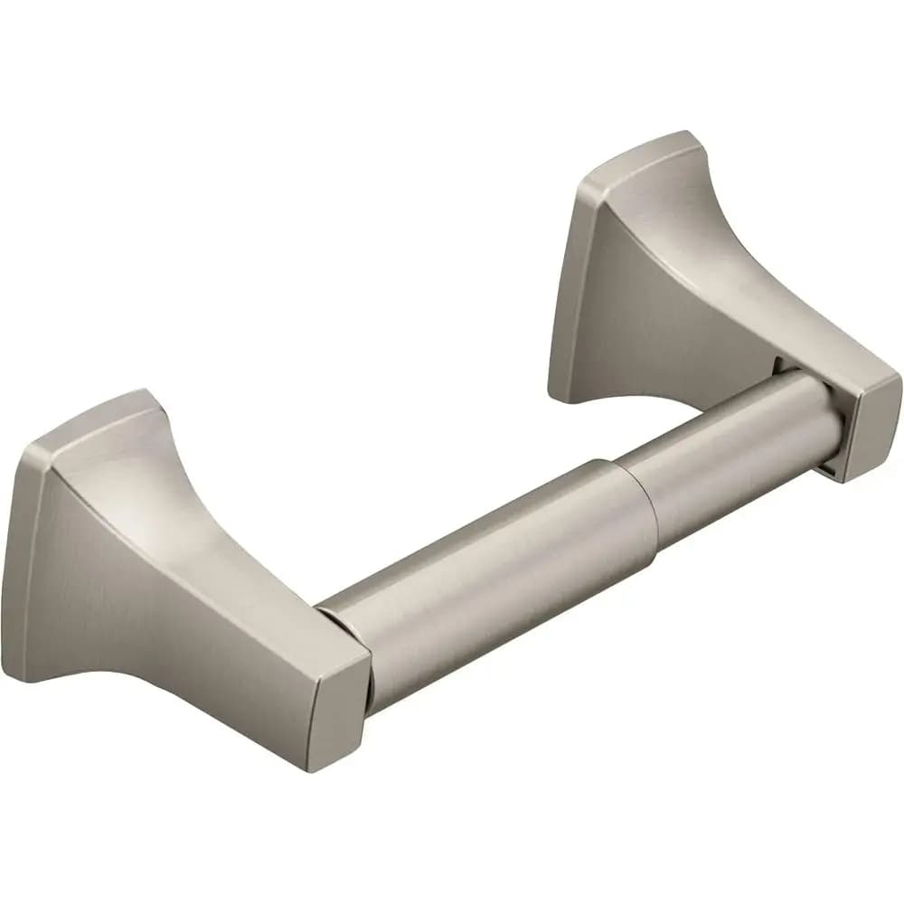 Modern Brushed Nickel Wall-Mounted Toilet Paper Holder, Sleek Design P5050BN