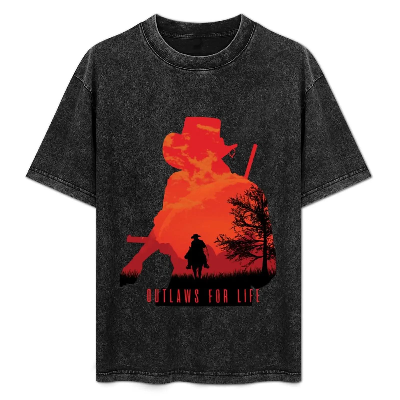 T-shirt Outlaws for Life T-shirt traspirante da palestra a maniche corte