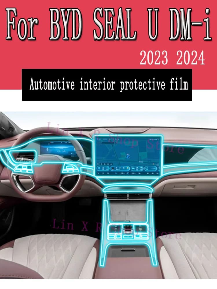 For BYD SEAL U DM-i (2023 2024) Changing Panel Navigation Screen Automotive TPU Protective Film Cover Anti-Graffio